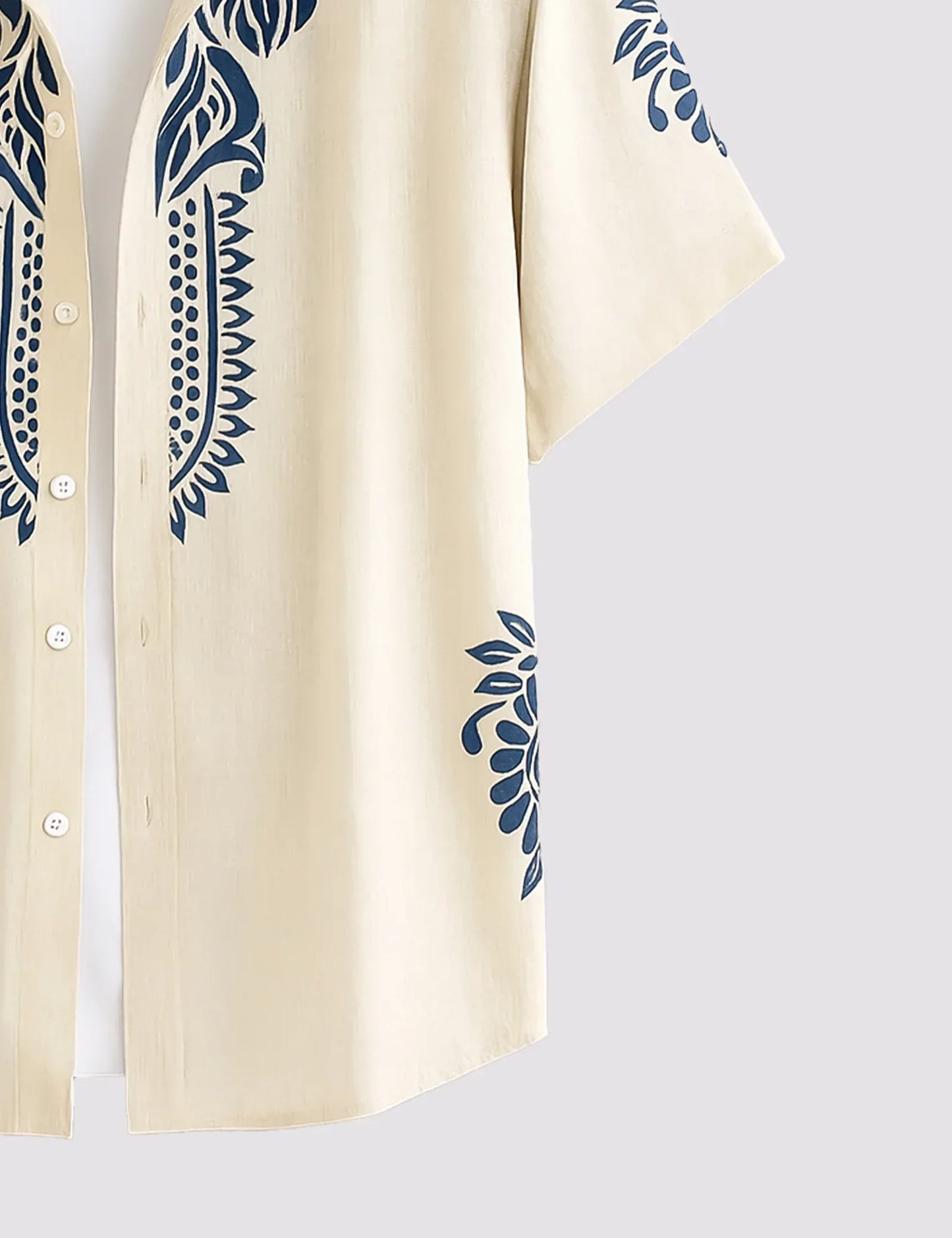 Fazone Men's Premium Tropical Print Half Sleeve Casual Shirt