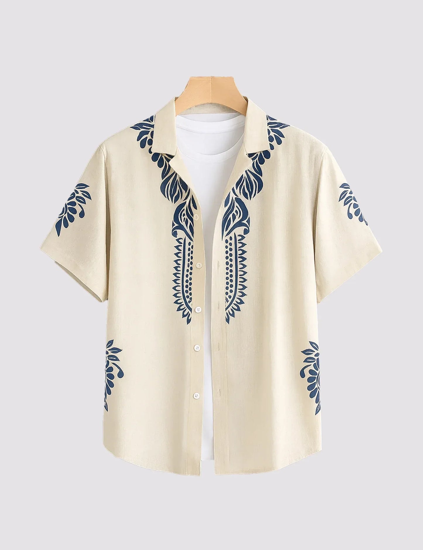 Fazone Men's Premium Tropical Print Half Sleeve Casual Shirt
